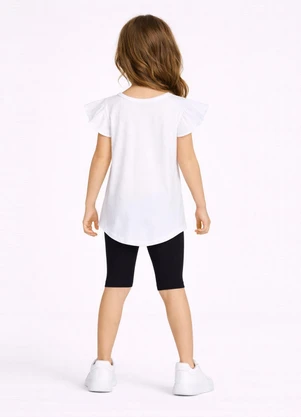 Select - Conjunto Infantil Blusa com Short Ciclista Preto - SELECT
