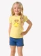 Trick Nick - Conjunto Infantil Blusa com Shorts Rosa - variação: Amarelo