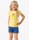 Trick Nick - Conjunto Infantil Blusa com Shorts Amarelo - variação: Amarelo