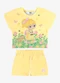 Rovi Kids - Conjunto Infantil Blusa com Shorts Amarelo - variação: Amarelo