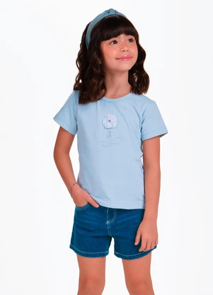 Trick Nick - Conjunto Infantil Blusa com Shorts Azul - TRICK NICK