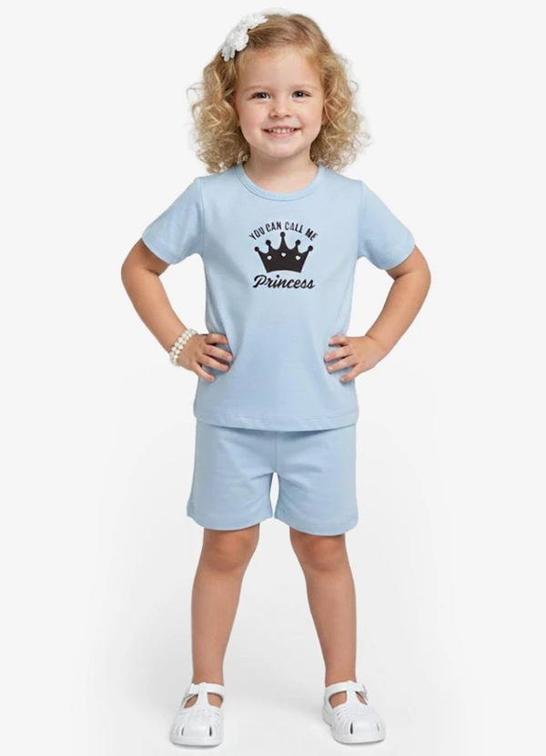 Select - Conjunto Infantil Blusa com Shorts Azul 1