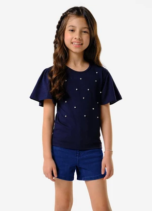 Trick Nick - Conjunto Infantil Blusa com Shorts Azul - TRICK NICK