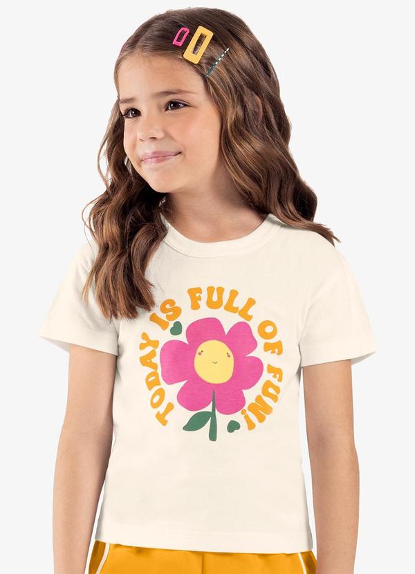 Rovi Kids - Conjunto Infantil Blusa com Shorts Bege 5