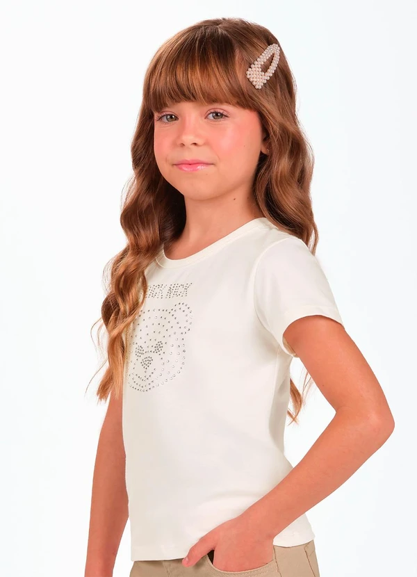 Trick Nick - Conjunto Infantil Blusa com Shorts Bege 4