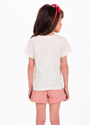 Trick Nick - Conjunto Infantil Blusa com Shorts Bege - TRICK NICK