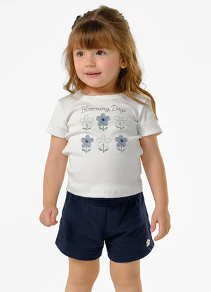 Trick Nick - Conjunto Infantil Blusa com Shorts Bege - TRICK NICK