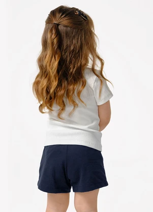 Trick Nick - Conjunto Infantil Blusa com Shorts Bege - TRICK NICK