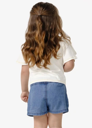 Trick Nick - Conjunto Infantil Blusa com Shorts Bege - TRICK NICK