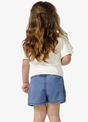 Trick Nick - Conjunto Infantil Blusa com Shorts Bege - TRICK NICK