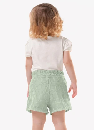 Trick Nick - Conjunto Infantil Blusa com Shorts Bege - TRICK NICK
