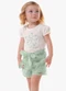 Trick Nick - Conjunto Infantil Blusa com Shorts Bege - variação: Bege