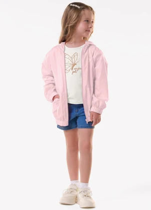 Trick Nick - Conjunto Infantil Blusa com Shorts Bege - TRICK NICK