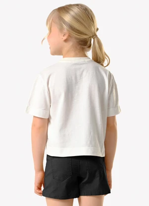 Trick Nick - Conjunto Infantil Blusa com Shorts Bege - TRICK NICK