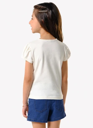 Trick Nick - Conjunto Infantil Blusa com Shorts Bege - TRICK NICK