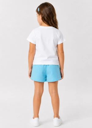 Select - Conjunto Infantil Blusa com Shorts Branco - SELECT