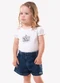 Trick Nick - Conjunto Infantil Blusa com Shorts Branco - variação: Branco