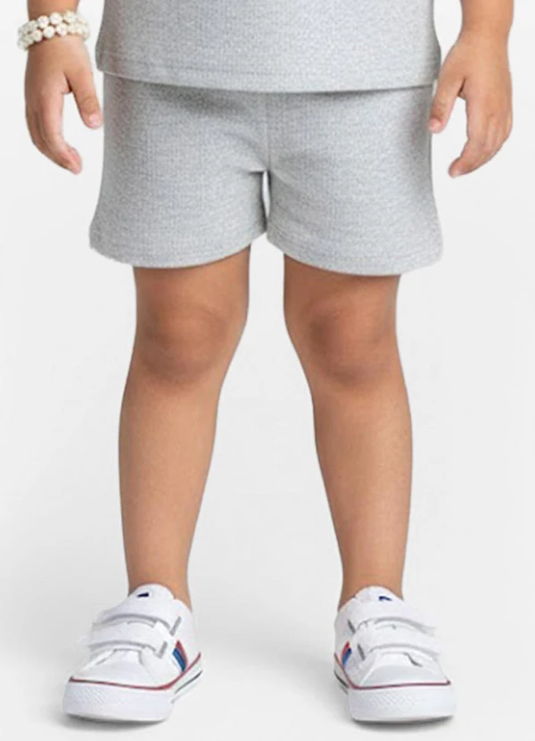 Select - Conjunto Infantil Blusa com Shorts Cinza 4