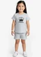 Select - Conjunto Infantil Blusa com Shorts Preto - variação: Cinza
