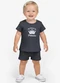 Select - Conjunto Infantil Blusa com Shorts Preto - variação: Cinza