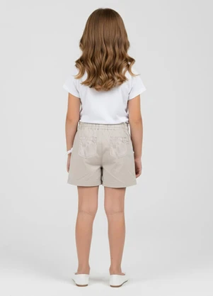 Rovi Kids - Conjunto Infantil Blusa com Shorts Marrom - ROVI KIDS