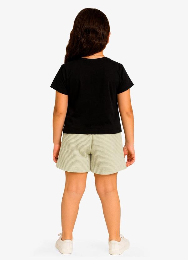 Select - Conjunto Infantil Blusa com Shorts Preto 2