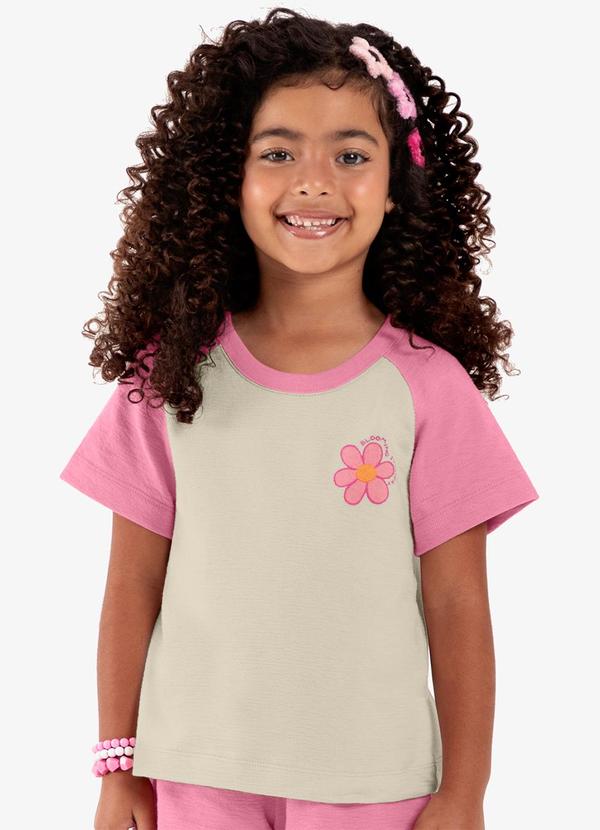 Rovi Kids - Conjunto Infantil Blusa com Shorts Rosa 4