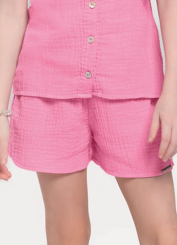Trick Nick - Conjunto Infantil Blusa com Shorts Rosa 5