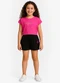 Select - Conjunto Infantil Blusa com Shorts Bege - variação: Rosa