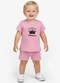 Select - Conjunto Infantil Blusa com Shorts Preto - variação: Rosa