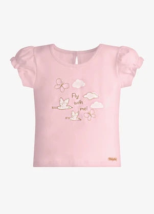 Trick Nick - Conjunto Infantil Blusa com Shorts Rosa - TRICK NICK
