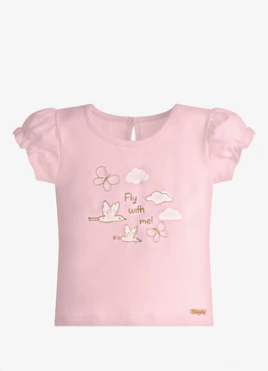 Trick Nick - Conjunto Infantil Blusa com Shorts Rosa - TRICK NICK