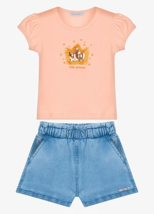 Trick Nick - Conjunto Infantil Blusa com Shorts Rosa - TRICK NICK