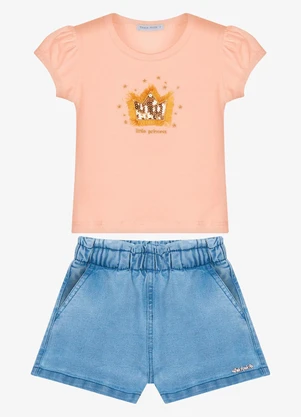 Trick Nick - Conjunto Infantil Blusa com Shorts Rosa - TRICK NICK