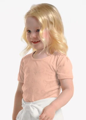Trick Nick - Conjunto Infantil Blusa com Shorts Rosa - TRICK NICK
