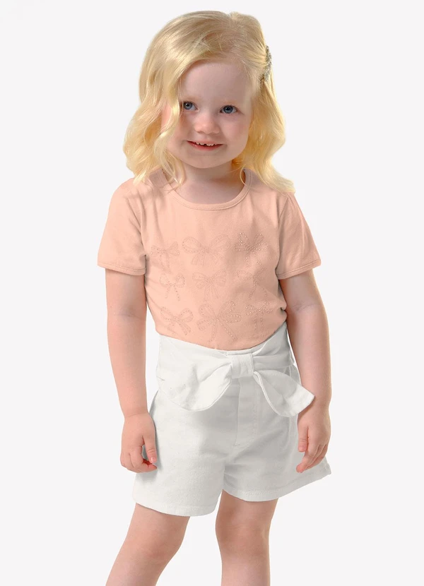 Trick Nick - Conjunto Infantil Blusa com Shorts Rosa