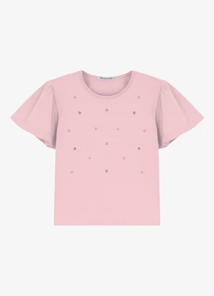 Trick Nick - Conjunto Infantil Blusa com Shorts Rosa - TRICK NICK
