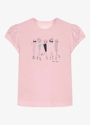 Trick Nick - Conjunto Infantil Blusa com Shorts Rosa - TRICK NICK