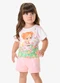Rovi Kids - Conjunto Infantil Blusa com Shorts Amarelo - variação: Rosa