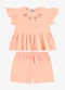 Rovi Kids - Conjunto Infantil Blusa com Shorts Rosa - variação: Rosa