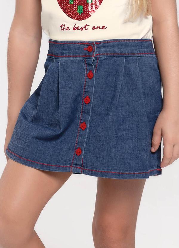 Trick Nick - Conjunto Infantil Blusa com Shorts Saia Bege 5