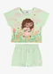Rovi Kids - Conjunto Infantil Blusa com Shorts Amarelo - variação: Verde