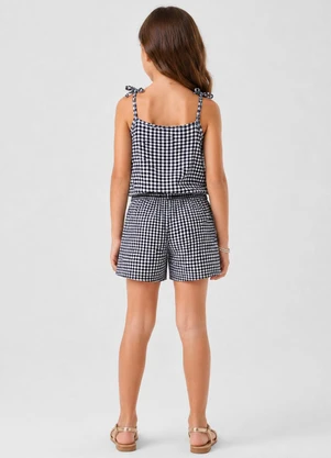 Select - Conjunto Infantil Blusa de Alça e Short Azul - SELECT