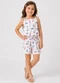 Select - Conjunto Infantil Blusa de Alça e Short Azul - variação: Bege