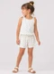 Select - Conjunto Infantil Blusa de Alça e Short Azul - variação: Branco