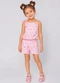 Select - Conjunto Infantil Blusa de Alça e Short Azul - variação: Rosa