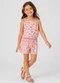 Select - Conjunto Infantil Blusa de Alça e Short Azul - variação: Rosa