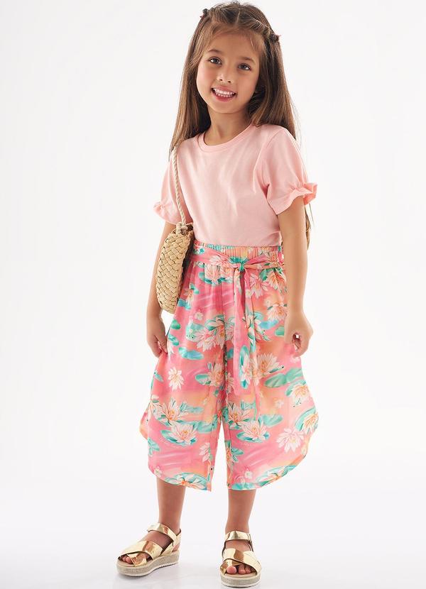 Up Baby - Conjunto Infantil Blusa e Calça Rosa