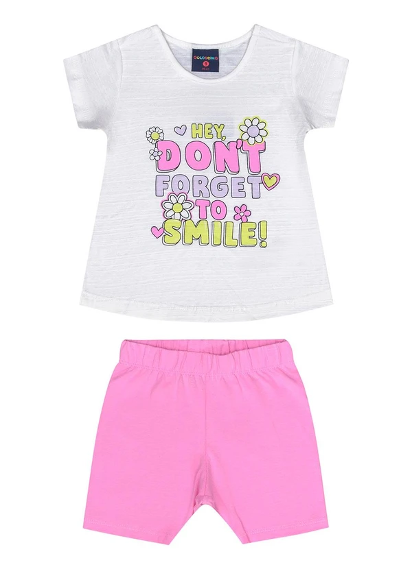 Guloseima - Conjunto Infantil Blusa e Ciclista Bege 1