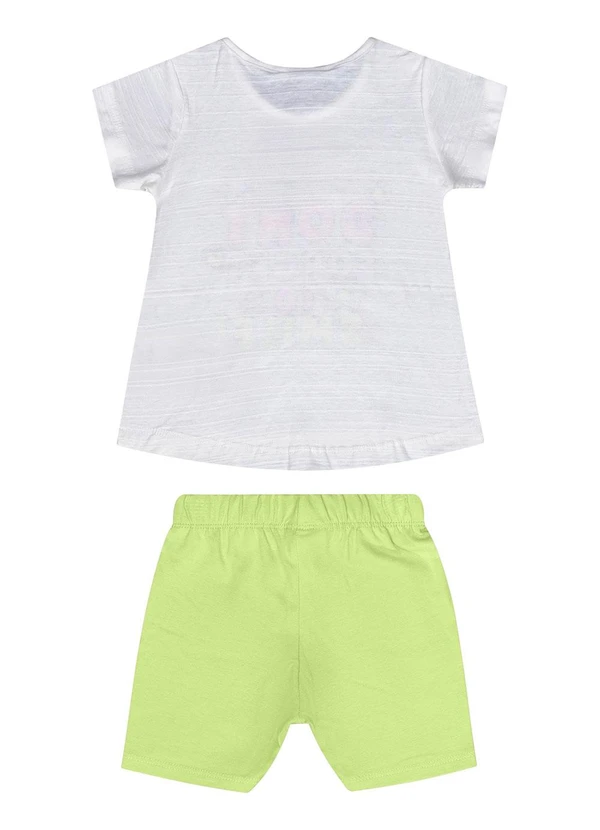 Guloseima - Conjunto Infantil Blusa e Ciclista Bege 2